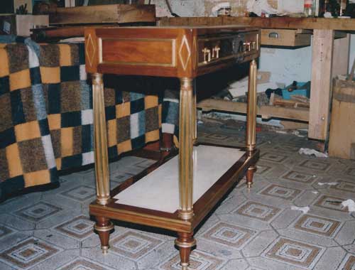 Après restauration. Console Directoire Après restauration. Console Directoire